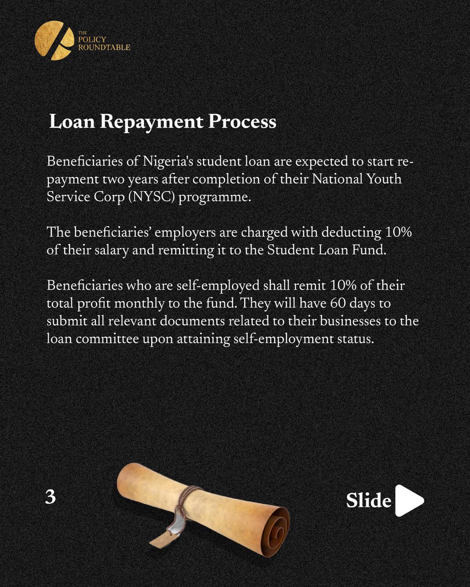 Everything you should know about the “Students Loan Act”. Find below and read 👇🏽1/3
#thepolicyroundtable #policydigest