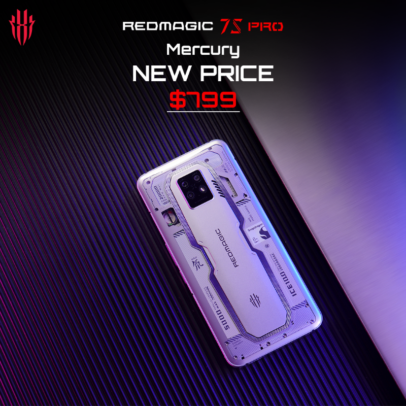 redmagicgaming's tweet photo. #REDMAGIC7SPro Mercury is now priced $799!
Get yours now: