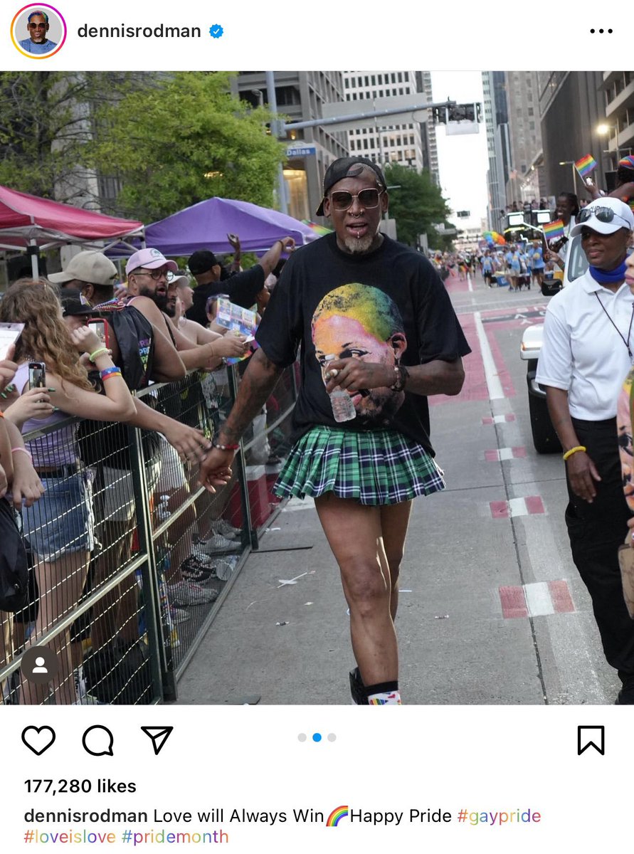 #DennisRodman #PrideMonth