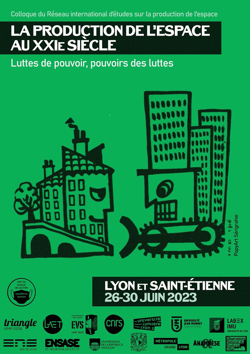 emelinecomby's tweet photo. C’est parti pour 5 jours sur la production de l’espace au XXIe siècle, trois à Lyon et deux à Saint-Étienne. Les activités hors les murs sont ouvertes à tout le monde. Pensez à venir masqué•es ! Et merci à l’annexe de l’ECG, un lieu précieux de nous accueillir ce soir et demain. https://t.co/Mzh0GQmars