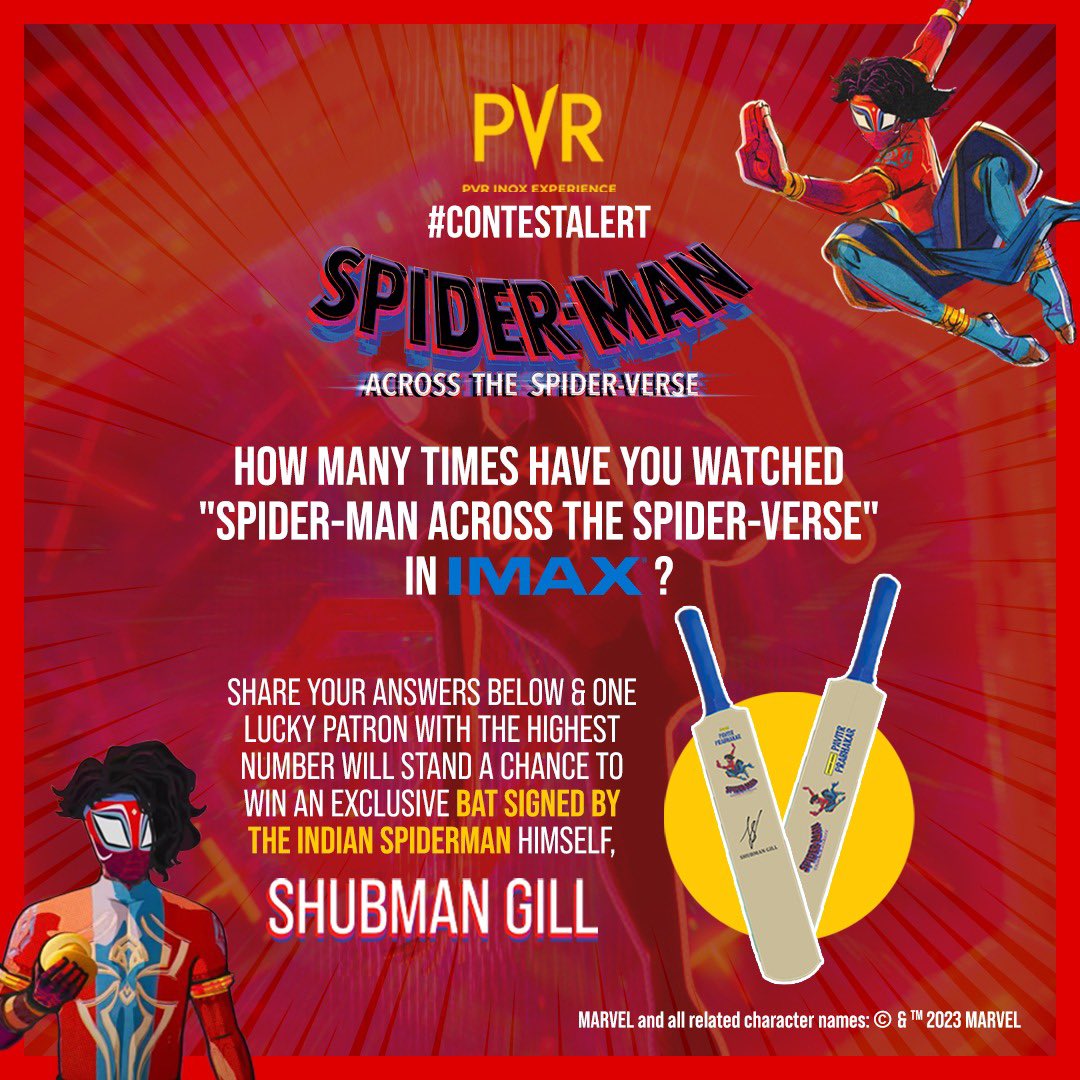 Calling all web-slinging super fans! Do you think you’ve watched Spider-man: Across the Spiderverse in PVR IMAX more than anybody else? Well, your Spidey senses are about to tingle with excitement! Enter our thrilling contest and seize the chance to win an incredible prize by our…