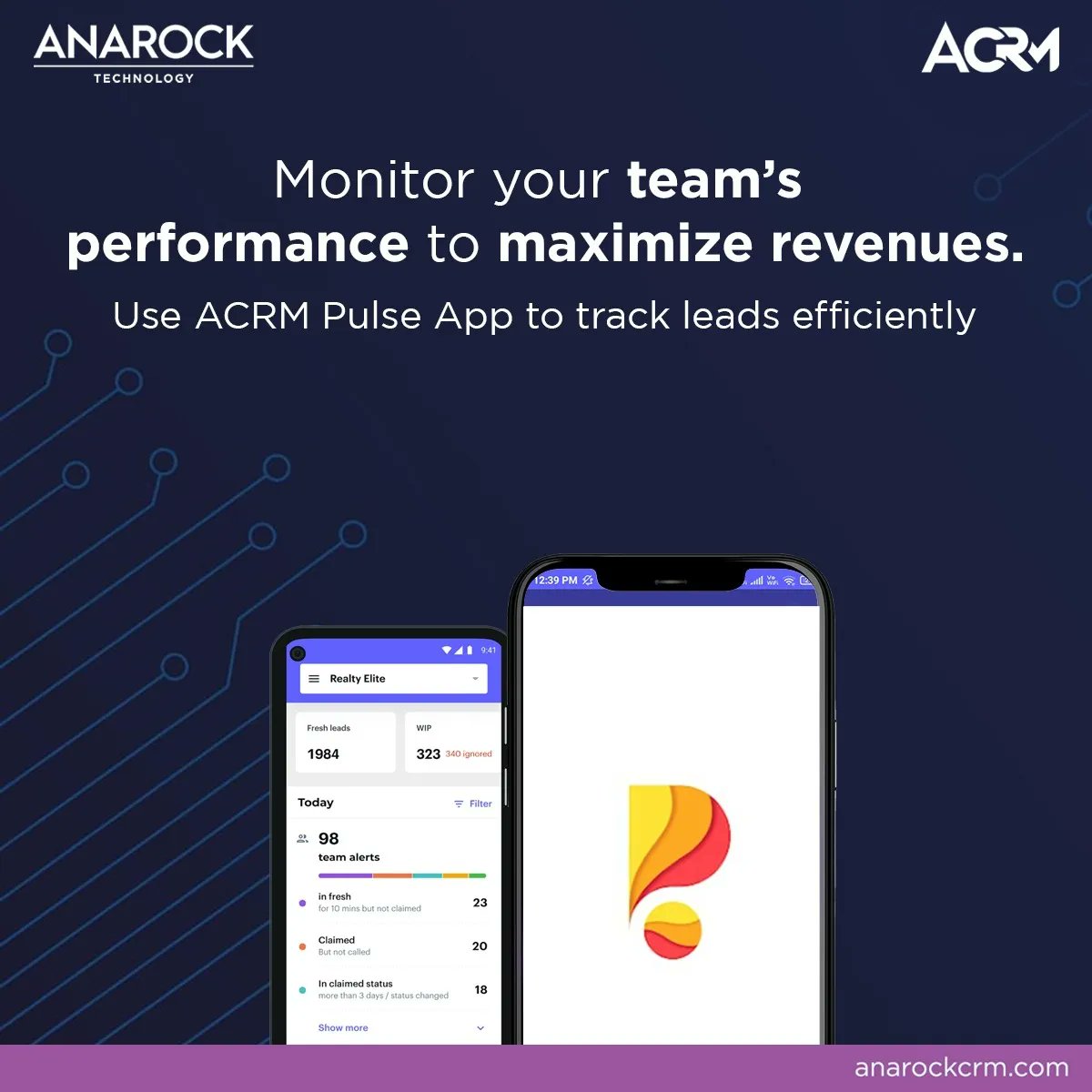 ANAROCKCRM's tweet image. Optimize conversions by effectively monitoring your team's performance with the ACRM Pulse App. Get timely alerts on the go! #PulseApp #CRM #technology #crmsoftware #customerrelationshipmanagement #revenue #saas #anarock #anarockcrm #crmbyanarock #realestate #indianrealestate