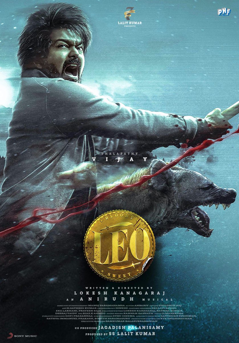 #PharsFilms First Official Poster For #Leo, World Premieres October 18th 🤩💥
@7screenstudio @PharsFilm