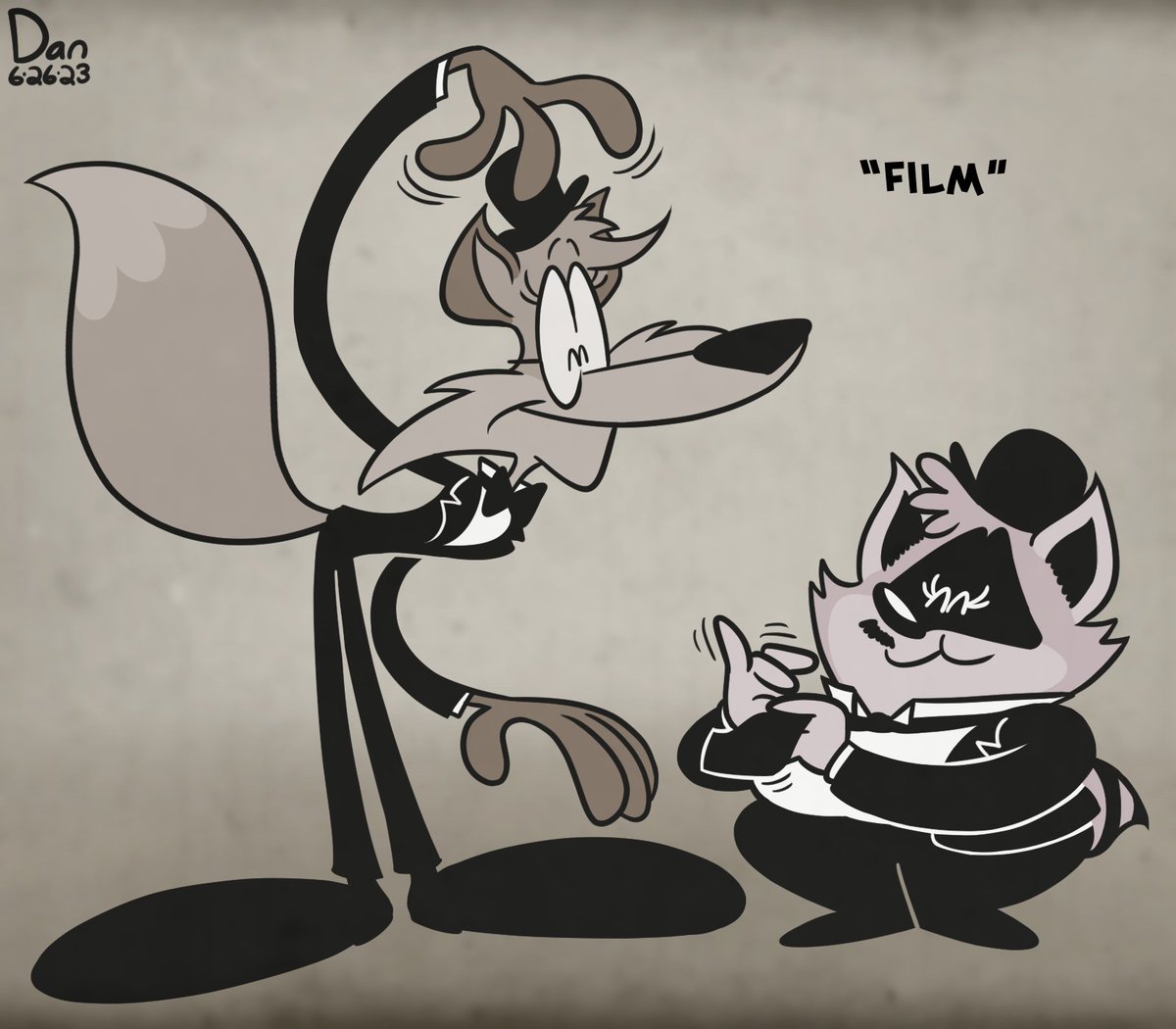 #ToonJune2023 Day 26: 'Film' 🦊🎞️🦝