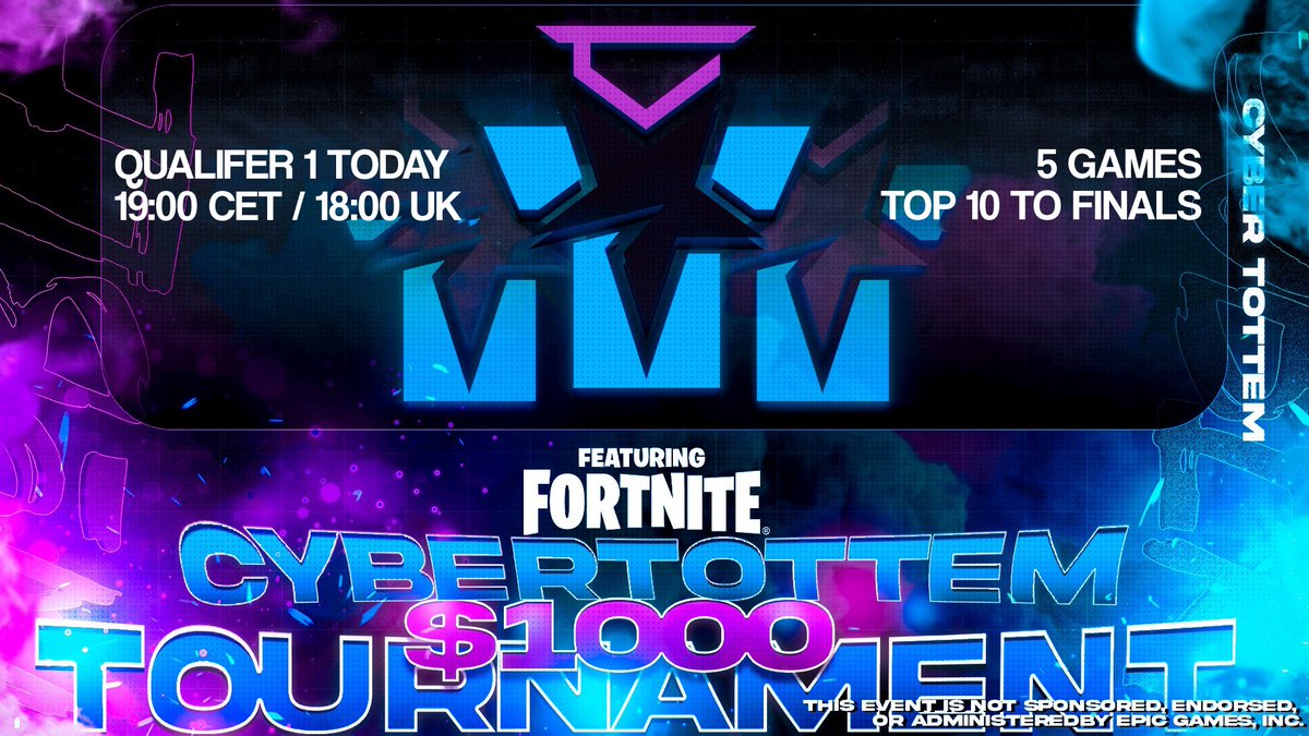 NoblePracServer's tweet photo. Looking for a tournament to play?

The Open Qualifiers of our $1,000 Cybertottem Tournament starts today!

- 19:00 CET/18:00 UK
- Top 10 Qualifies to finals
- 5 Games

Registration link below! https://t.co/jrGezH9X6c
