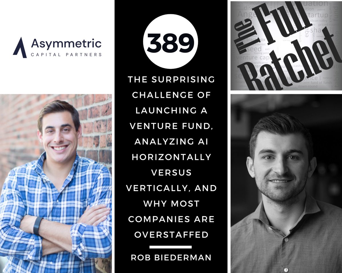 TFR_Pod's tweet photo. On today's episode of @TFR_Pod, @BiedermanRob of @asymmetric_vc talks about his journey as a #founderVC, his perspective on #AI opportunities, and his advice on how to avoid overstaffing and underinvesting in your #business. 

Tune in now!🎧
Link is in our bio!

#startup #invest https://t.co/c12zildtfa