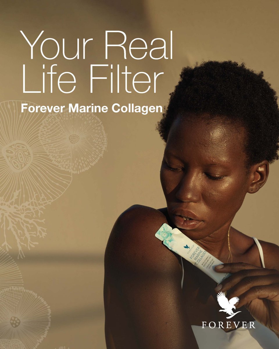 Meet your real life filter! 👋
Boost your skin's hydration with Forever Marine Collagen as it supports the appearance of firmer skin.

shopnow.foreverliving.com/gbr/en-gb/prod…

#Collagen #ForeverMarine #Skincare #Skin #Filter