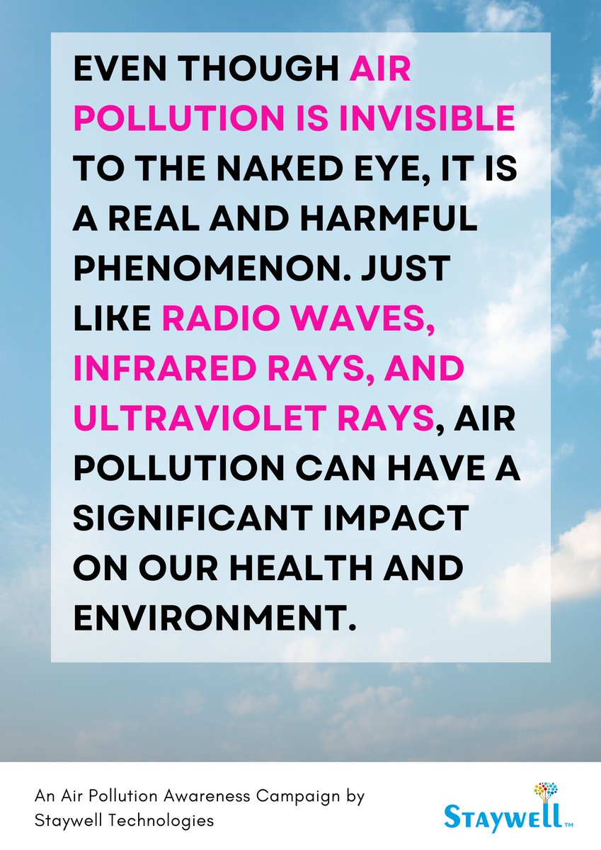 staywellnews's tweet photo. #airpollution
#invisiblepollution
#harmfulpollution
#healtheffectsofairpollution
#environmentpollution
#staywelltechnologies
#pollutionawareness
#reduceairpollution
#cleanair
#greenearth https://t.co/gD3kg0BuBu