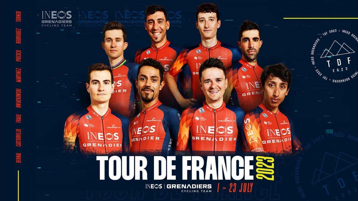 🗣️ "We’ve selected an exciting group of riders that bring a mix of skills and experience. The strength of this team will lie in the way we take on the race, and how we approach each stage."

Get the pre-#TDF2023 thoughts of Rod Ellingworth and our riders: ineosgrenadiers.com/article/ineos-…