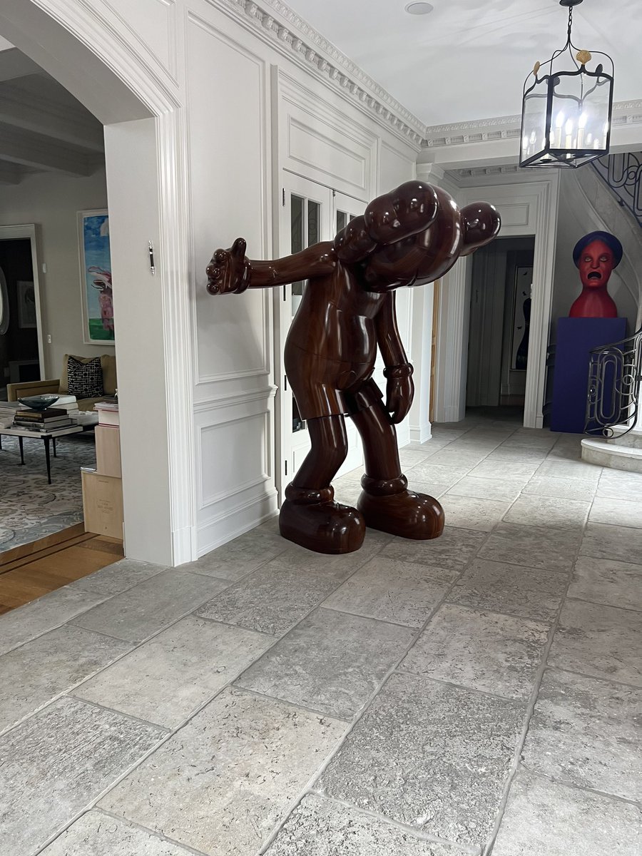 This house got a KAWS statue… wtf