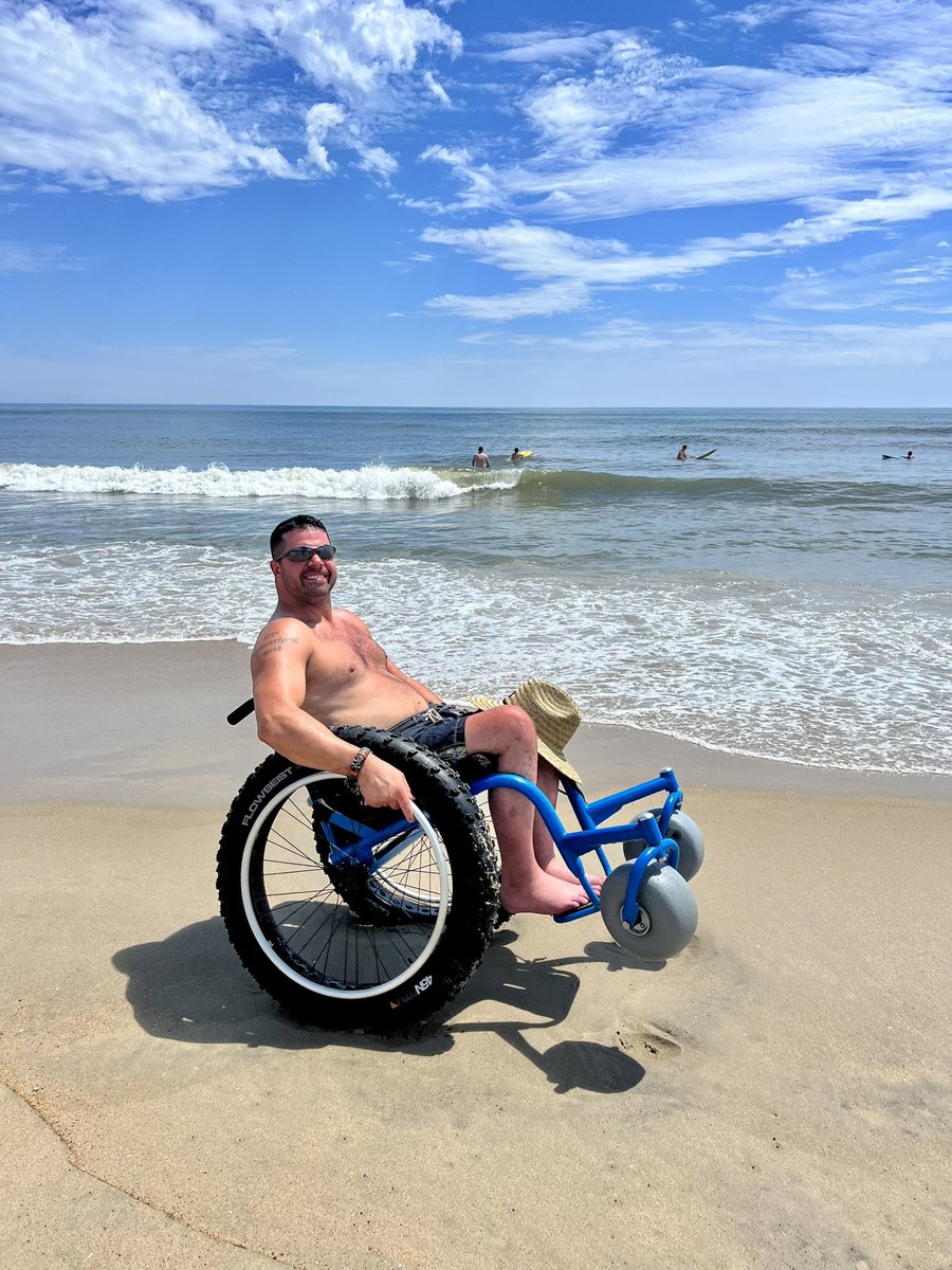 murphy_speaks's tweet photo. @EITMonline @dianeEITM Followup!  until Duck steps it up like Greece with a Seatrac, the new beach wheelchair will have to do 👍 https://t.co/S9zK0GCrOS
