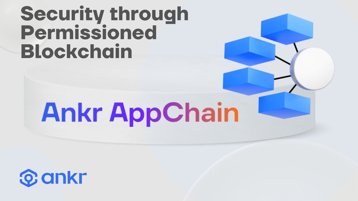 ⚡AppChains offer a permissioned setup where all the critical decisions and mode of operation are controlled by you as a client.

Start building with @ankr application specific #blockchain.🚀
#ANKR #Web3 #Web3Infrastructure #BUIDL