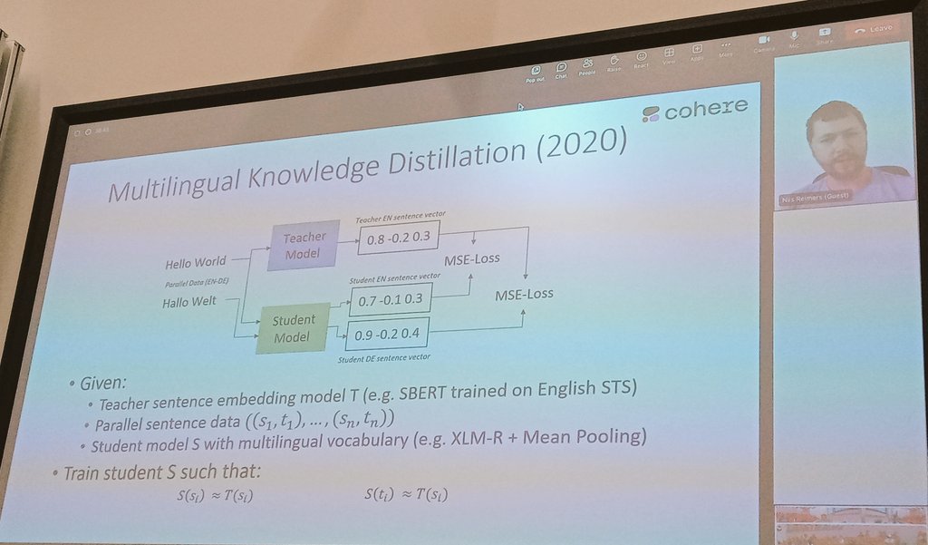 Gareth Morlais (@digitalst) on Twitter photo .<a href="/Nils_Reimers/">Nils Reimers</a> of @CohereAI on multilingual #semantic search at #cardiffnlpworkshop <a href="/Cardiff_NLP/">Cardiff NLP</a>. Embeddings vectors reduce smaller languages need to find lots of data. #ai .<a href="/Nils_Reimers/">Nils Reimers</a> of @CohereAI on multilingual #semantic search at #cardiffnlpworkshop <a href="/Cardiff_NLP/">Cardiff NLP</a>. Embeddings vectors reduce smaller languages need to find lots of data. #ai