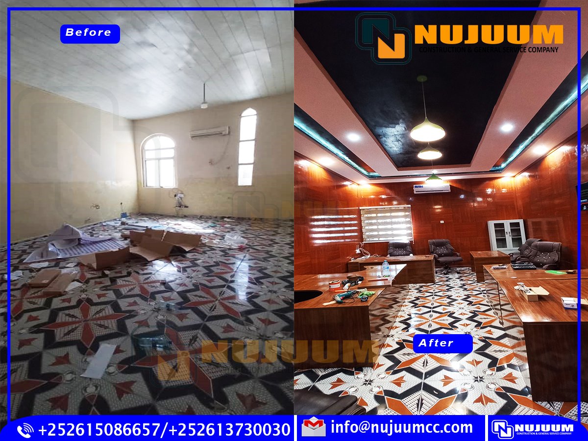 nujuumcc's tweet photo. We have successfully completed the Renovation and Decoration of the NTP Hall. 

If you are interested in decorating your office and workplace, we are ready to handle your project. 

Please contact us:
WhatsApp: +252615086657
Email: info@nujuumcc.com 
Address: Bulo-Hubey Road. https://t.co/aoQkj6wqKe