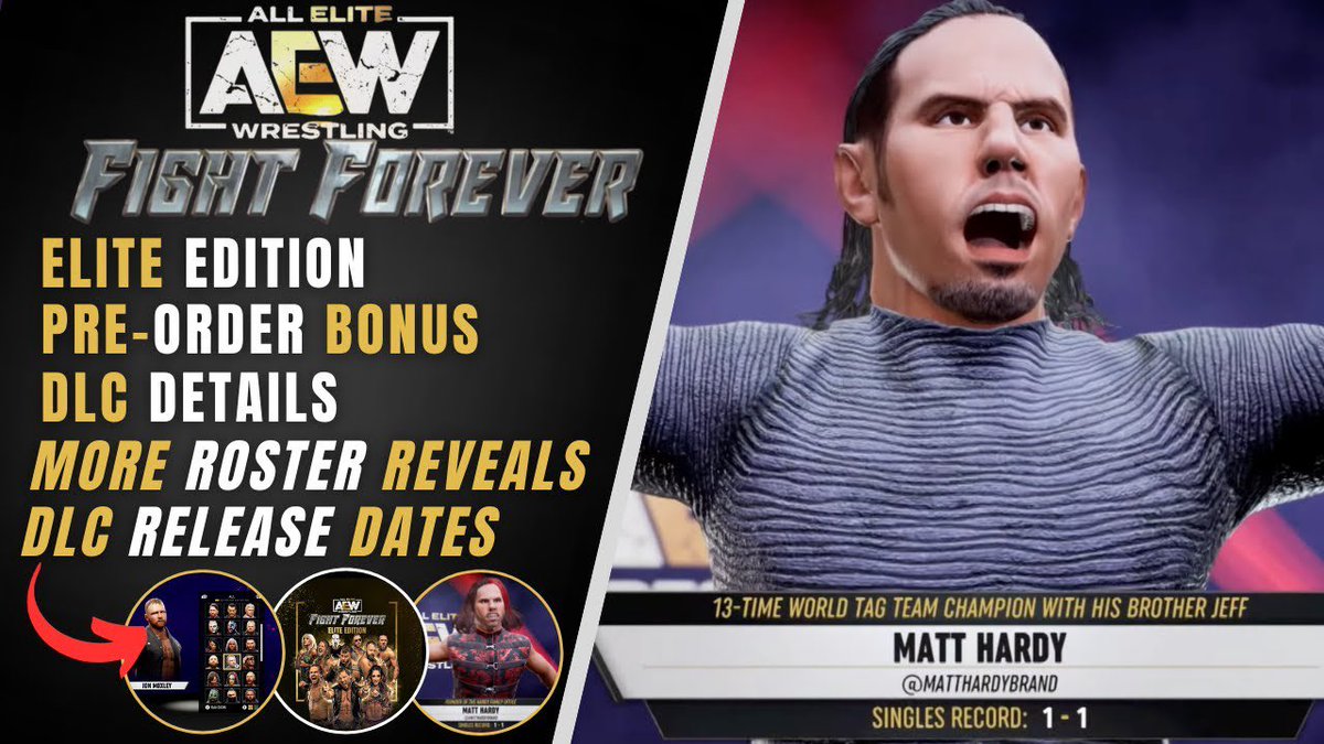 Thee_Dejavu's tweet image. Preorder Now too play as early as Wednesday by buying the #eliteedition #preorderbonus #DLC #aew #AEWFightForever #aewgames #yukes #thq #matthardy #PlayStation5 #xbox #NintendoSwitch #pc