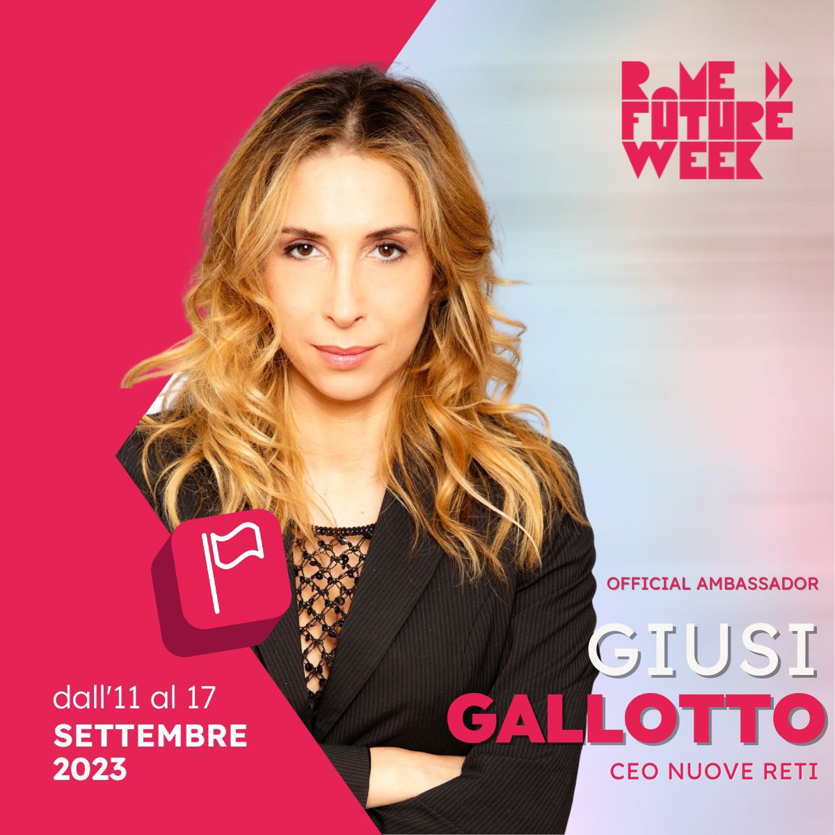 GiusiG's tweet photo. L’innovazione non è un mezzo ma un approccio. Contribuire alla cultura del futuro mi onora! Sono Official Ambassador dell'evento @romefutureweek 🏛️

#romafutureweek #ilfuturodiroma #svilupposostenibile #nuovereti https://t.co/4cnVcdxWUU