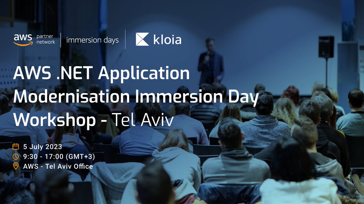 kloia_com's tweet image. Discover the secrets of AWS DotNet application modernization in an immersive workshop like no other! Join us in Tel Aviv.🔗

Don&apos;t wait, reserve your seat now: buff.ly/3CzFi2C🌟💪

#aws #dotnet #applicationmodernisation #microsoft #telaviv @AWS_Partners @awscloud