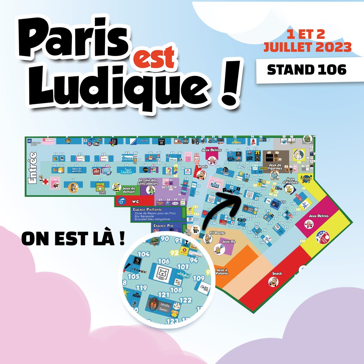 Nous sommes à <a href="/ParisestLudique/">Paris est Ludique !</a> !
On va vous RE-GA-LER! 🔥🍽️
Au menu : 

The Artemis Odyssey🚀

Dany dans sa nlle version &amp; RAUHA!🧠

Le Trésor Royal de Luxe de Nidavellir! ⚔️

Découvrez en avant-première Hamlet! 🤩

<a href="/Thomasfav79/">FAVRELIERE Thomas</a> avec le nouveau SINCRO! 🔃

#grrregames #j2s #PEL