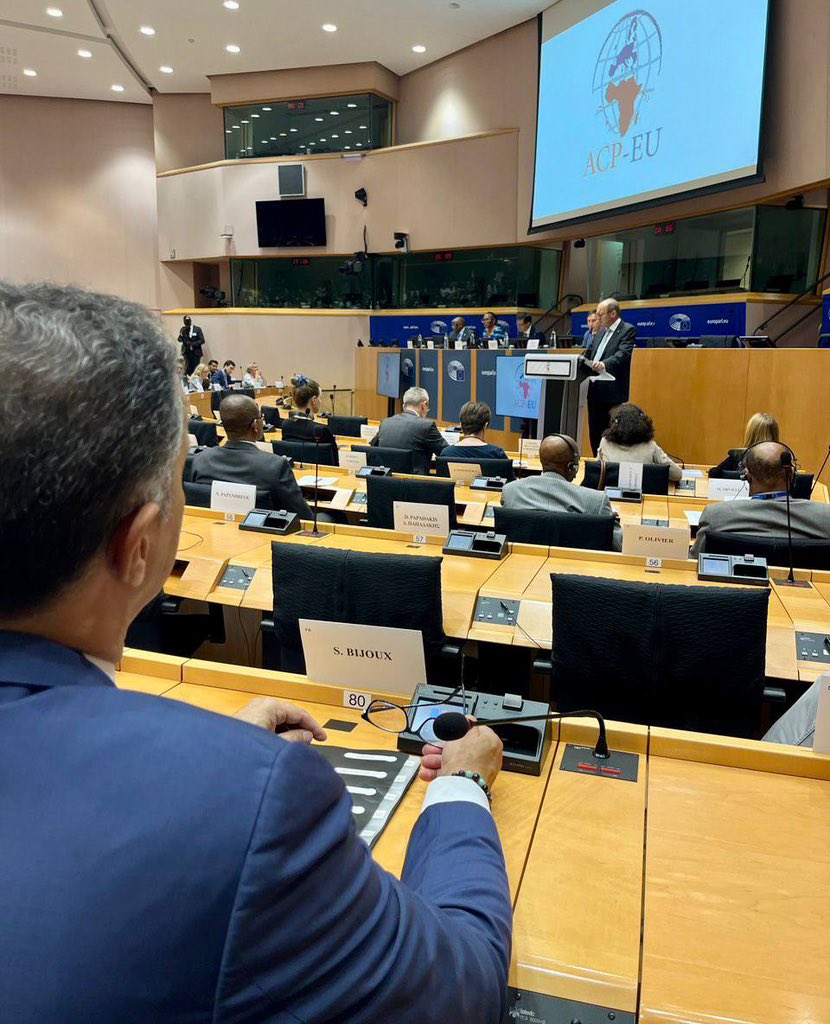 Après le #SommetDeParis : à Bruxelles, nous continuons de construire le dialogue essentiel entre les continents et les peuples.
✅ Ouverture de la 43e Session de l’Assemblée parlementaire ACP/UE🇪🇺 qui rassemble l’Afrique, les Caraïbes, le Pacifique et l’Europe.

↪️Au programme :