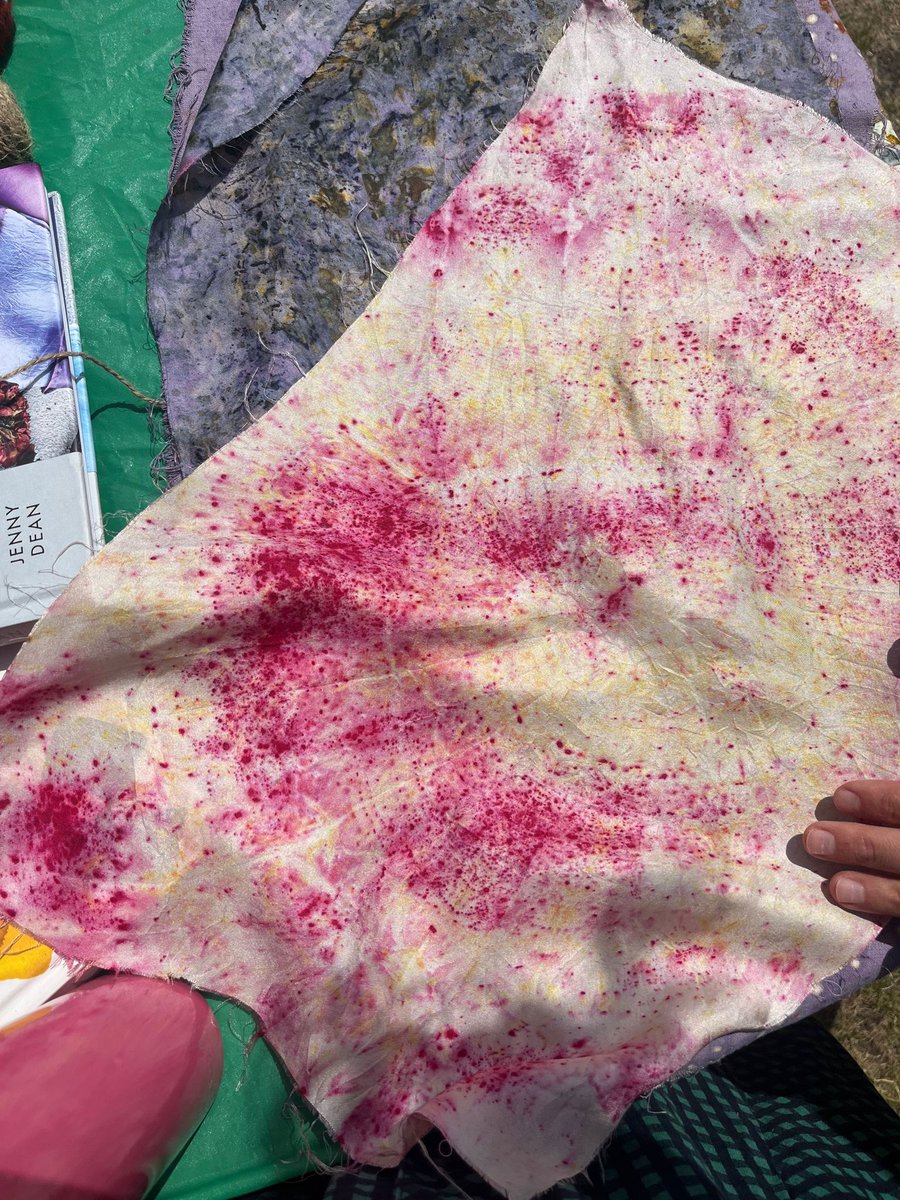 Throwback to the women-only Bundle Dyeing with Flowers workshop at Birkby and Fartown Library #GrowingColourTogether dye garden last week with artists Michaela Lesayova &amp; <a href="/ElnazYazdani/">Elnaz Yazdani</a>. 

Here's a look back at the day in pictures. 

#WOVEN23 #WOVENinKirklees #naturaldyeing