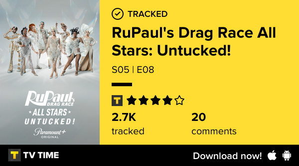 Kekiring's tweet photo. I've just watched episode S05 | E08 of RuPaul's Drag Race All Stars: Untucked!! #rupaulsdragraceallstarsuntucked  https://t.co/M1qANBFUSX #tvtime https://t.co/LkQsjgrmts