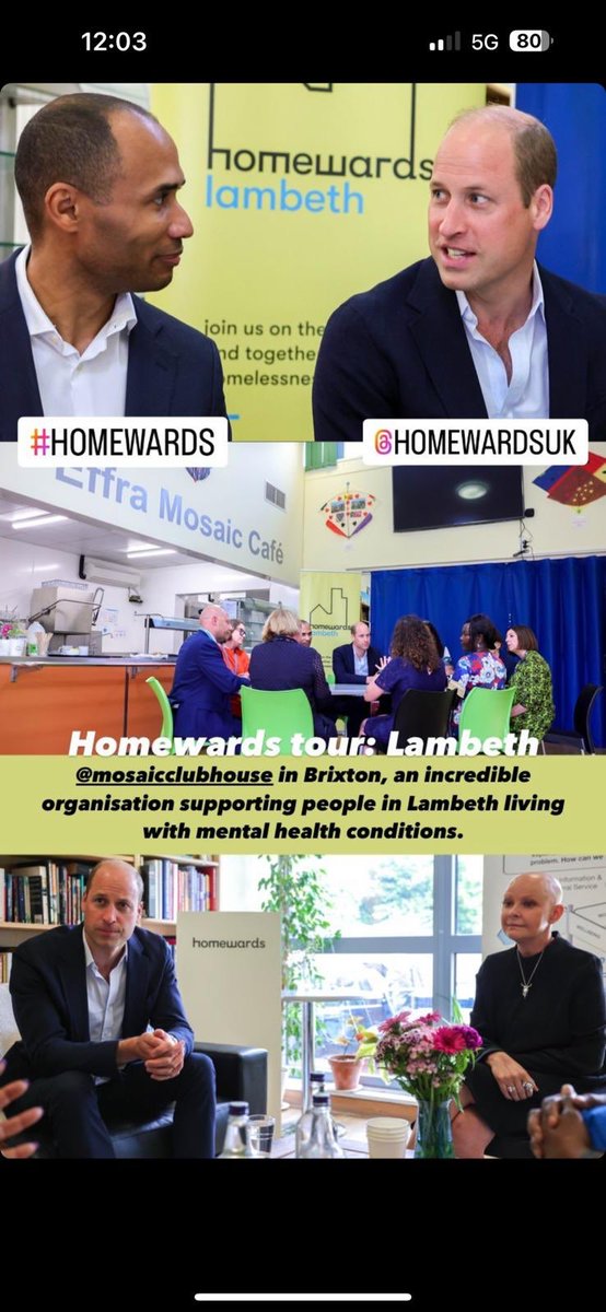 Great to see HRH Prince of Wales launch his housing strategy’Homewards <a href="/MosaicClubhouse/">Mosaic Clubhouse</a> in Lambeth today a great service for people with mental health problems