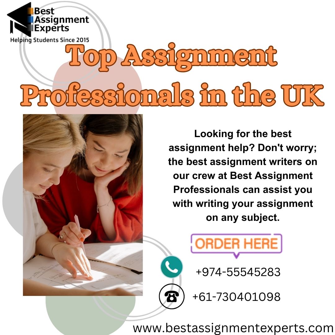 Rileys2214Smith's tweet image. Top Assignment Professionals in the UK
In order to get your assignment completed by top professionals, visit us if you are looking for the best assignment specialists.#assignmenthelp #topassignmentexperts #assignmenthelpservices #asignmentexperts #olineassignmenthelp