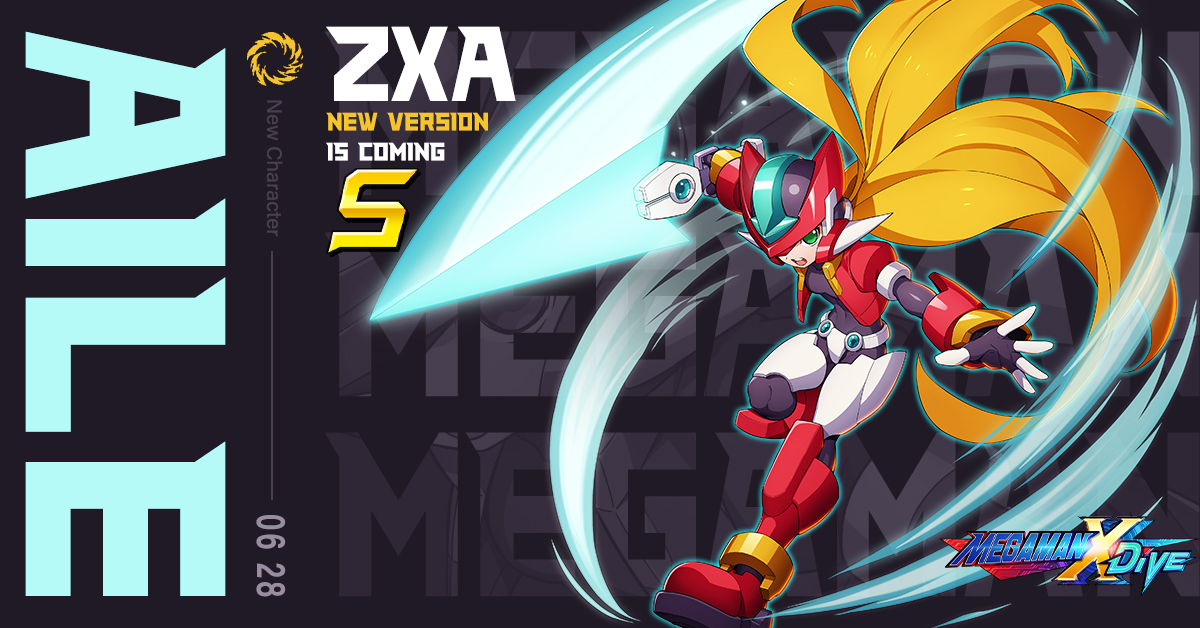 [Upcoming Banner Update]  

Aile (ZXA) - ZX Advent collab character!
 #MegamanXDiVE #Megaman