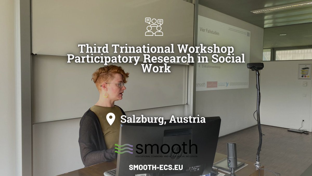 SMOOTH Project (@smooth_h2020) on Twitter photo Florian and <a href="/supihudi/">Judith vdHeyde</a>, from the <a href="/UniOsnabrueck/">Uni Osnabrück</a> #SMOOTHProject Team, presented "Addresses, social pedagogues, and academic researchers as commoners?"
💡They explored the question of what possibilities the commons approach offers for research practice as well as for social work. Florian and <a href="/supihudi/">Judith vdHeyde</a>, from the <a href="/UniOsnabrueck/">Uni Osnabrück</a> #SMOOTHProject Team, presented "Addresses, social pedagogues, and academic researchers as commoners?"
💡They explored the question of what possibilities the commons approach offers for research practice as well as for social work.