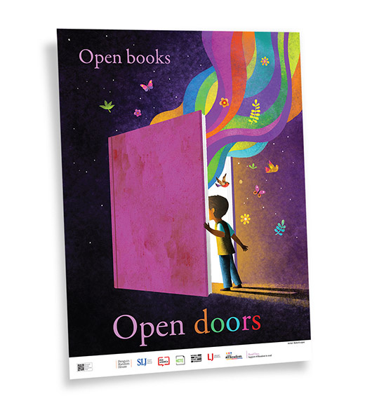 sljournal's tweet image. Open books open doors.
Pick up a #ReadFree poster by @rafaellopezart produced with our partners @PRHSecondaryEd @PENamerica  @ncacensorship @ncte @FReadomFighters 
Booth #2415. slj.com/page/readfree
