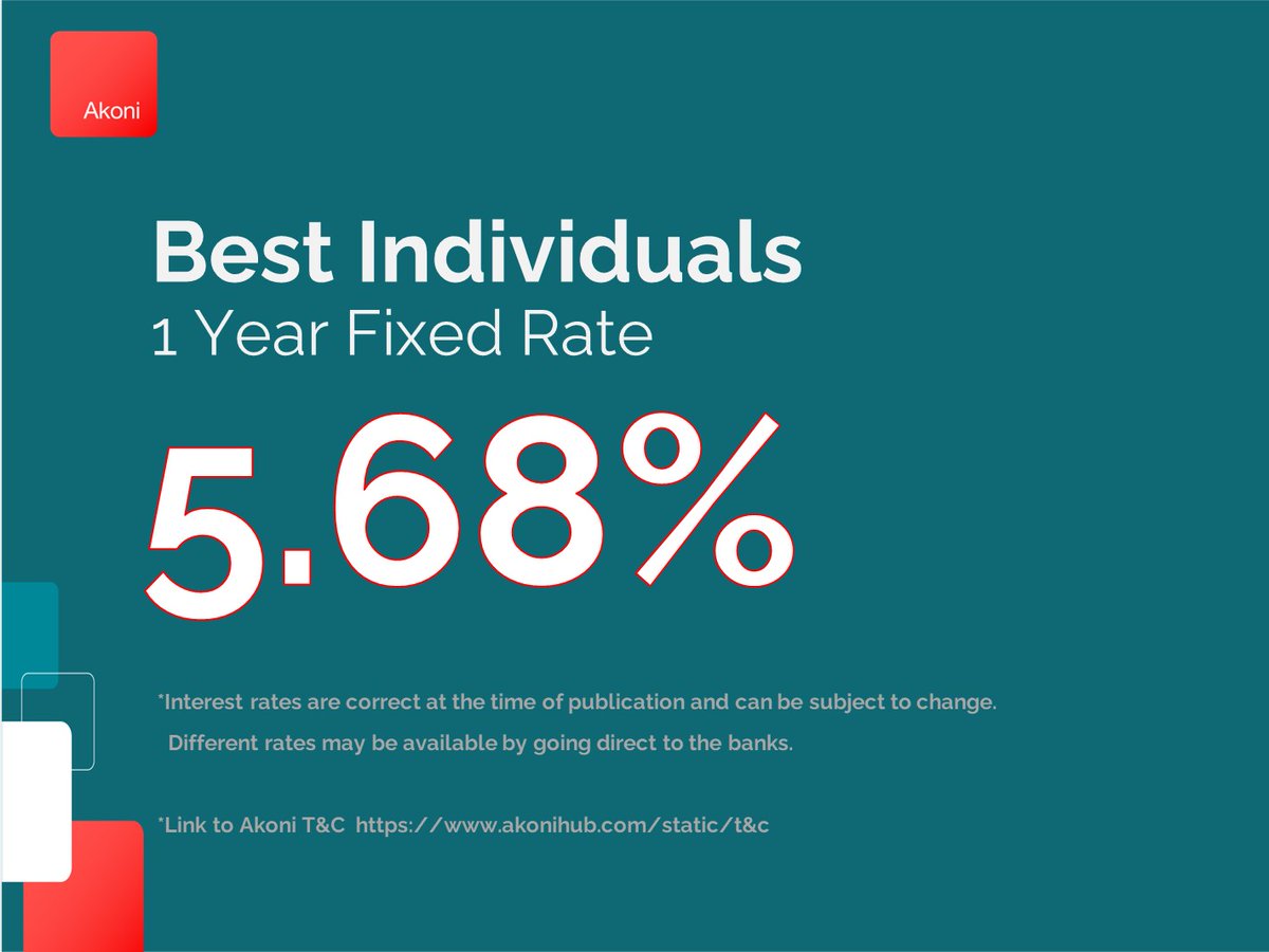 The Bank of England hiked interest rates to 5% last week. Don't let this opportunity pass you by - take advantage of competitive interest savings accounts with us today!

Learn more here: akonihub.com/auth/register

#cashmanagement #marketleader #savings