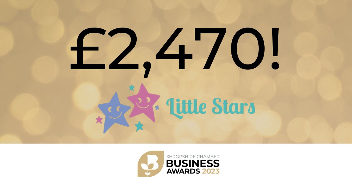 Shropshire Chamber Business Awards 2023 (@scba2023) on Twitter photo You've (hopefully) all recovered from Friday night's celebrations and what a night it was!
Our Shropshire Chamber Business Awards 2023 were a huge hit once again and with your support, we raised a whopping £2,470 for our charity on the night, <a href="/stars_bank/">Stars Bank</a>!
#SCBA2023 You've (hopefully) all recovered from Friday night's celebrations and what a night it was!
Our Shropshire Chamber Business Awards 2023 were a huge hit once again and with your support, we raised a whopping £2,470 for our charity on the night, <a href="/stars_bank/">Stars Bank</a>!
#SCBA2023
