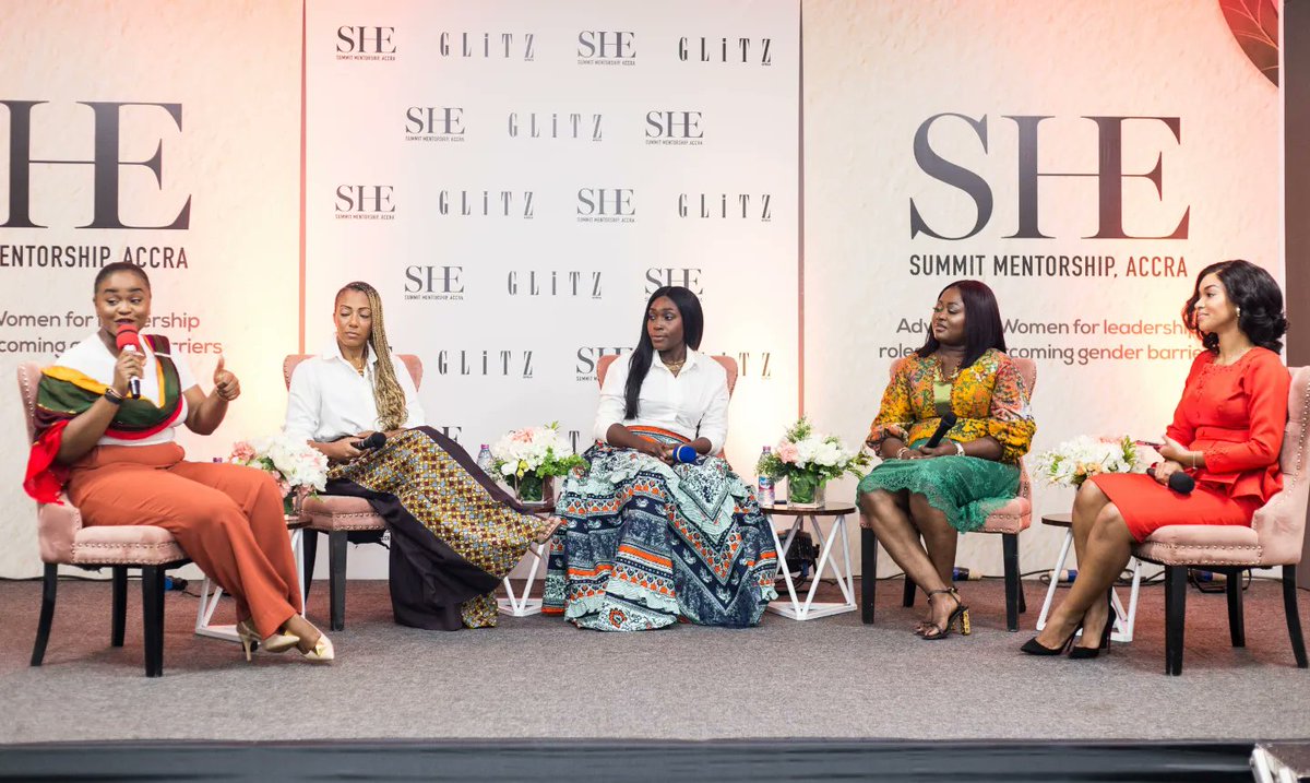 GlitzAfrica's tweet photo. GLITZ Africa SHE Summit: ACCRA
In conversations with @DakoaNewman, @ValerieObaze, @AmmaF10 & @elinamablah
Hosted by @AseyeVanessa
It was a pleasure having you!
📸: @_tumtumphotos
#GLITZAfrica #SHESummit #Accra #WomenSupportingWomen #WomenInspiringWomen #WomenEmpowerment https://t.co/BbwFV4cEvc
