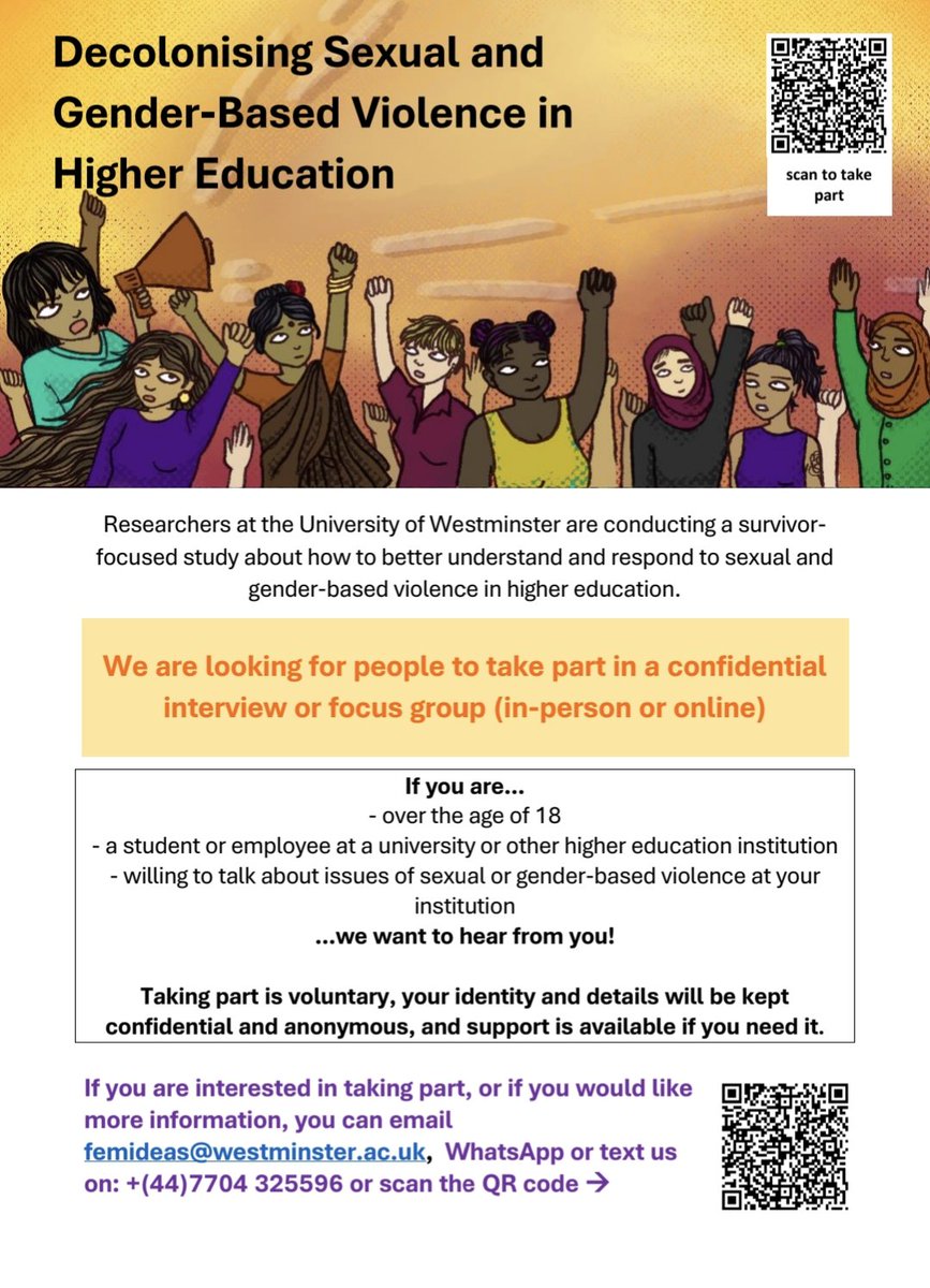 Please spread the work about this very exciting study on sexual and gender based violence in Universities. This call is for survivors, academics, activists, and policymakers in South Africa.