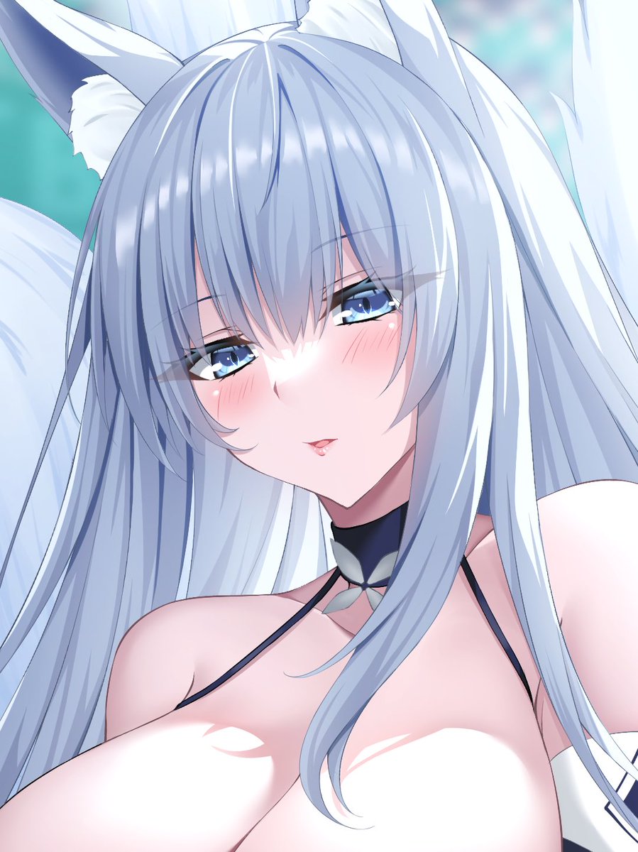信濃(アズールレーン) 「#ほっぺの斜線は可愛い 可愛くなる魔法かも、いいよね」|紅葉月るな🍁お仕事/Skeb募集中のイラスト