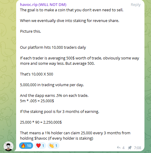 Crypt0WhaleX's tweet photo. Pure Alpha

$HAVOC https://t.co/FPW6naHQbP