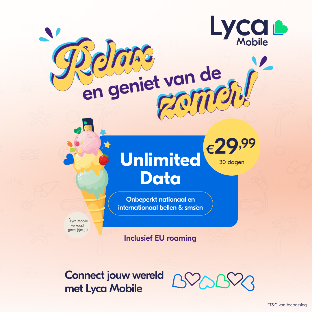 Heb jij onze nieuwste zomerdeal al gezien? We hebben hele relaxte aanbiedingen voor je 😊 ☀️ Bekijk ze nu bit.ly/3JteViM #LycaMobileNederland #relax #unlimited
