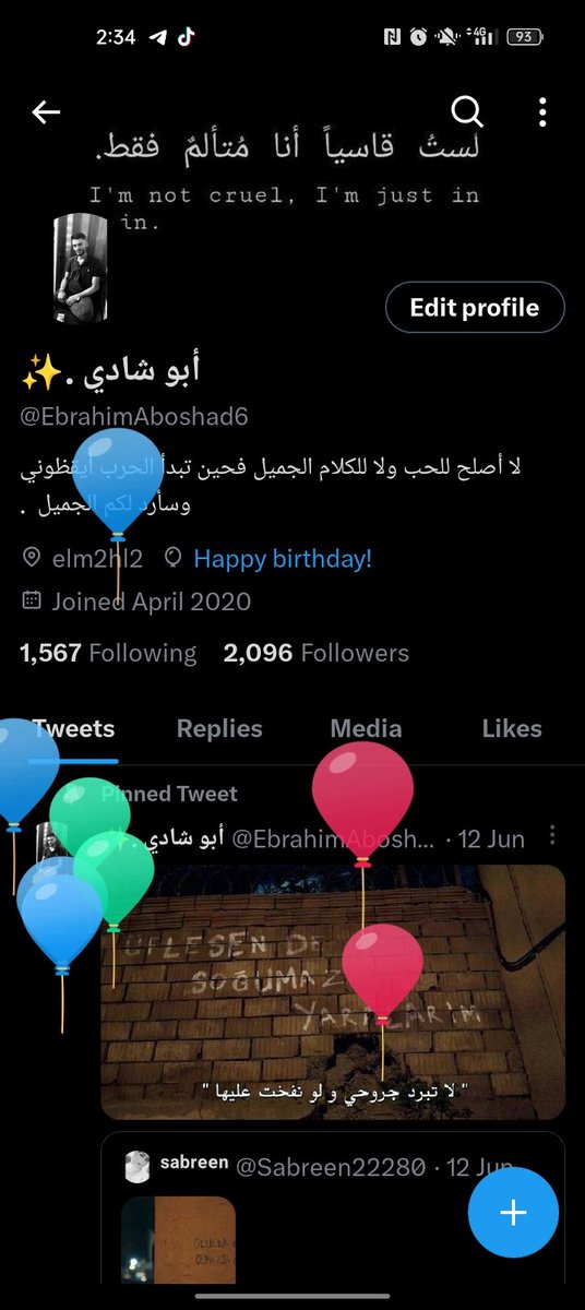 EbrahimAboshad6's tweet photo. officially 22
الحمد لله ع نعمه الصحه والستر والجدعنه مع طوب الأرض 🔥 https://t.co/YeXUXA03E0