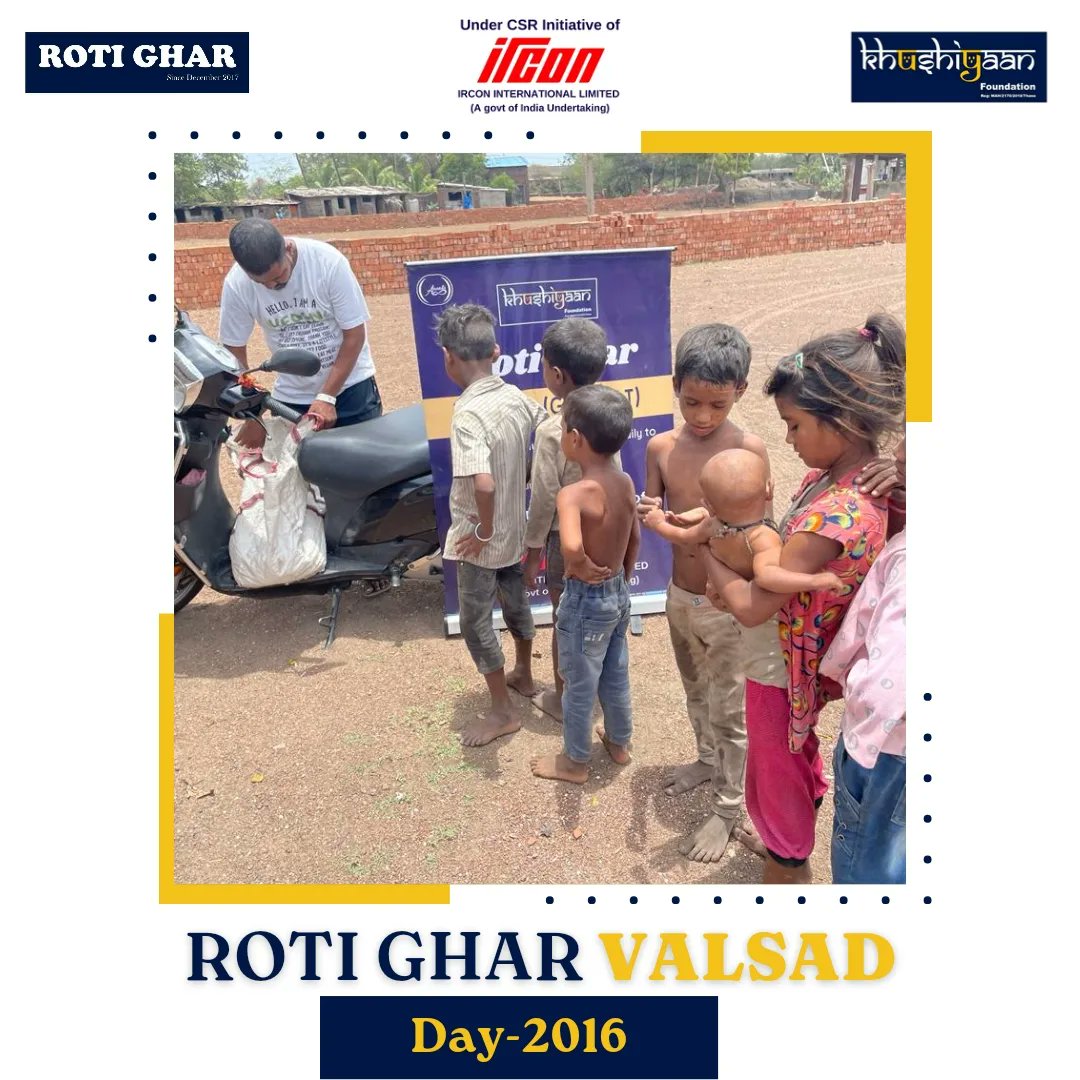 RotiGharIndia's tweet photo. Date : 22-06-2023
Location :
Delhi
Valsad
Vitava
Mumbai
Roti Ghar : Day 2016
"The highest of distinctions is service to others"
Be kind to everyone and spread happiness across!
.
#upliftingsociety #helpingothers #feedingkids #hungerfree
#Hungerfreeindia #Kidsofrotighar https://t.co/rXADATBmru