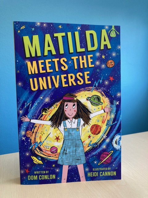 Gerbera4U's tweet photo. Thank you very much @KidetsSpace @OASAcademy for my copy of Matilda Meets The Universe by @dom_conlon and illustrated by 
@HeidiOliviaArt @publishinguclan - that I won in your recent giveaway!  The front cover is incredible! 🌠🔭 Thank you! https://t.co/21VC99Y7M3