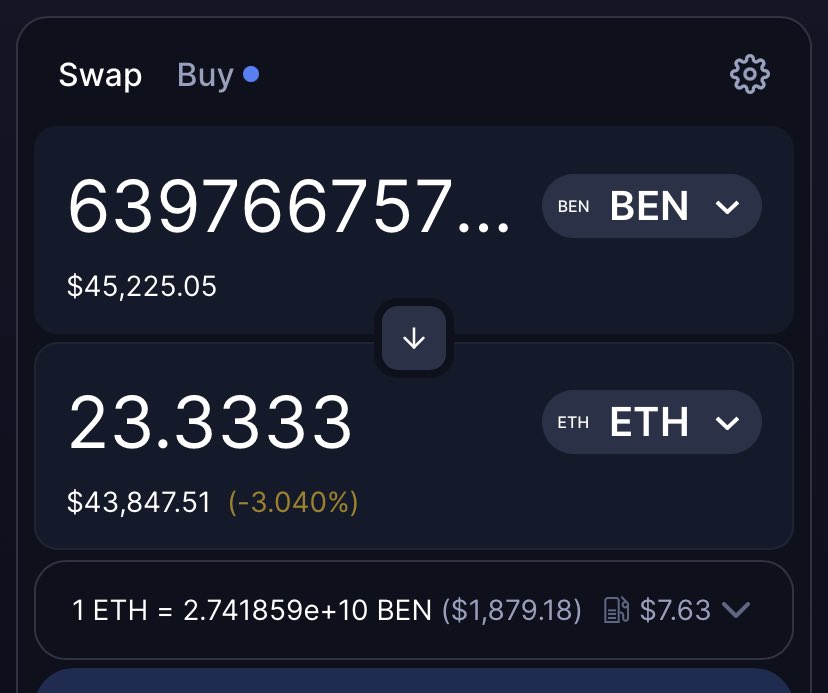 Sending $1000 in $BEN to a random follower in the next 24 hrs 🎁

Drop your $ETH wallet, follow &amp; RT 🔔

Good luck 👍🏻