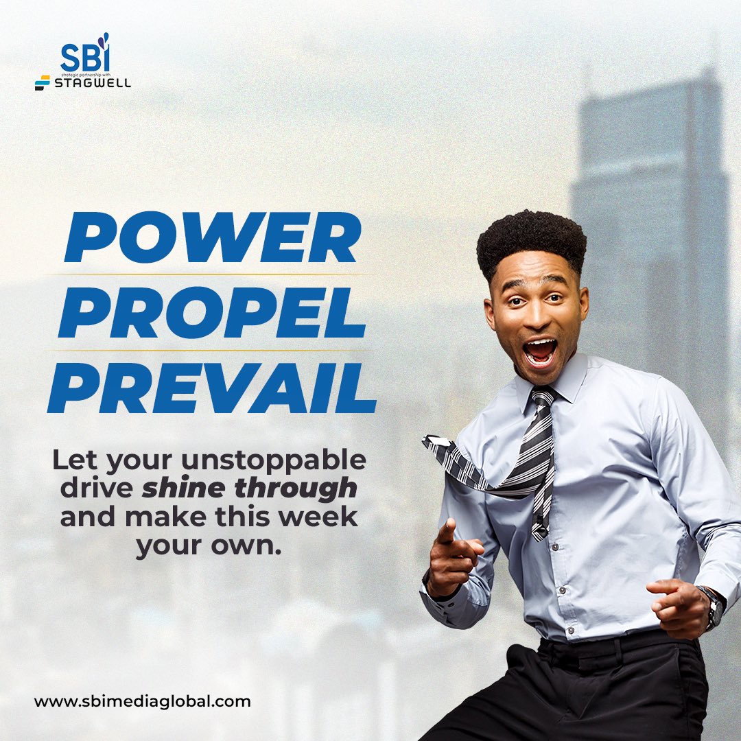 SBI_Media's tweet photo. Harness your inner power, propel forward with unstoppable energy, and prevail over any challenge that comes your way!

Let's make this week a triumph! 💪⚡💥
.
.
#SbiMedia
#SbiStagwell 
#MondayMotivation
#PowerfulStart
#UnstoppableEnergy https://t.co/JBGA5eneTv