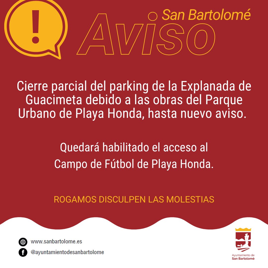 Ayto. San Bartolomé tweet media