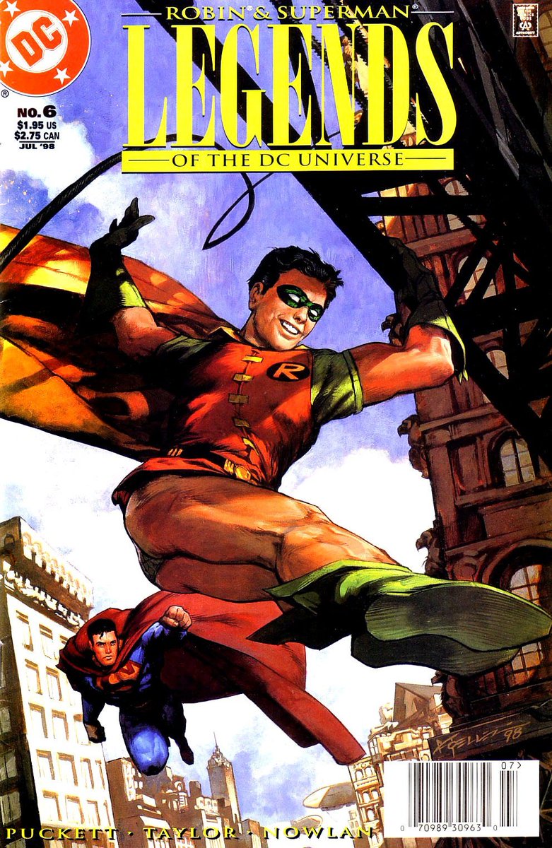 The Man of Steel and the Boy Wonder team up for the first time! #DCComics #Robin #Superman #90scomics