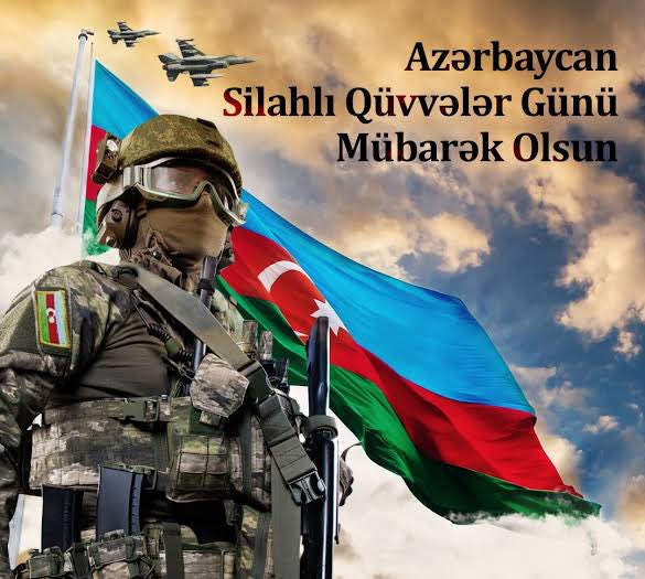 #26Haziran #Azerbaycan Cumhuriyeti Silahlı Kuvvetleri Günü kutlu olsun! Vatanımızın her karışını her an korumaya hazır güçlü ordumuzla gurur duyuyoruz! 
#26İyun 
#SilahlıQüvvələrGünü