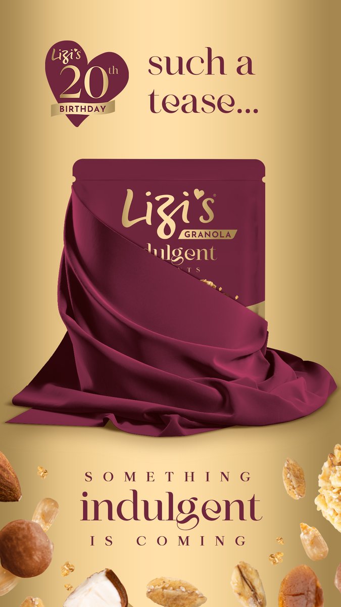Our indulgent secret is on the horizon, and it's coming your way very soon. Keep those guesses coming as we prepare to unveil something truly delicious!  ✨ #ComingSoon #lizisgranola #suprise #20thbirthday #new #delicious #breakfast #lizis #indulgent
