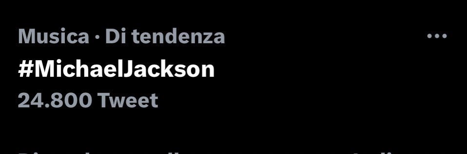 thesoulofagoat's tweet photo. Still trending in Italy #MichaelJackson #MJMemorialWeek https://t.co/lwS5evnY30
