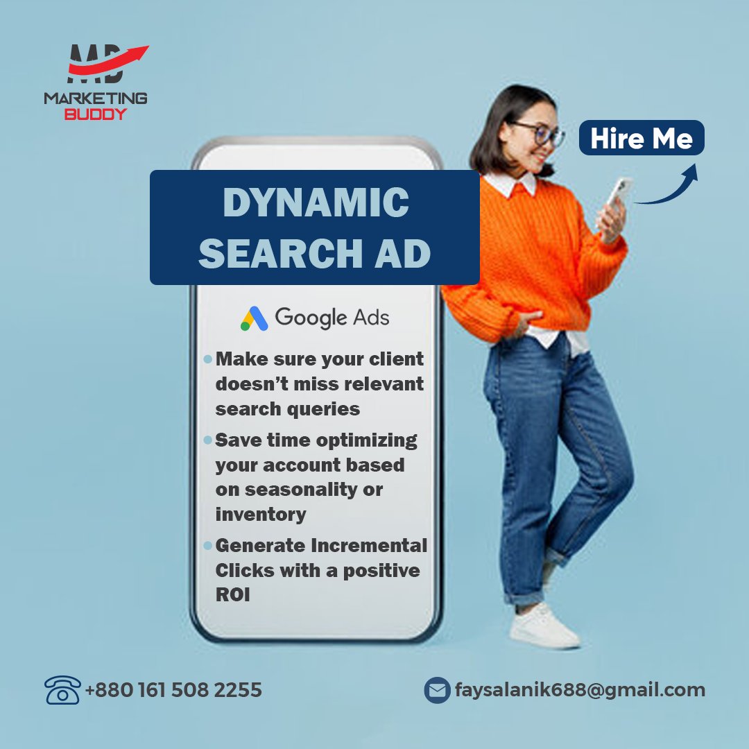 I will setup dynamic google adwords search ads and audit campaign

🟢Hire Me : fiverr.com/s/2DYxVX
🟢WhatsApp : +8801615082255

#googleadwords #googleadscampaign #ppccampaign #searchads #googleadwords #GA4