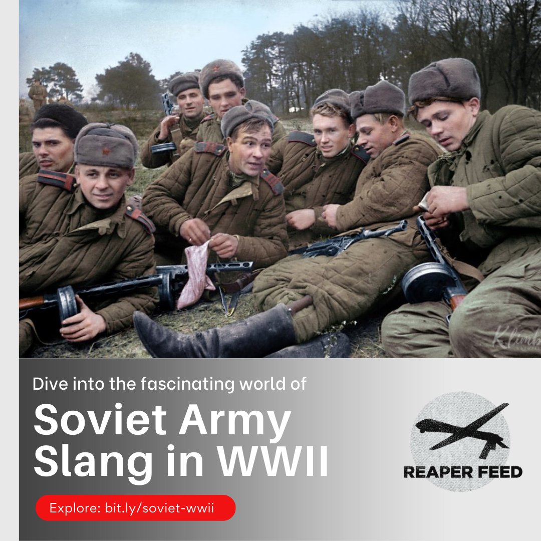 Reaperfeed1's tweet photo. Curious to uncover the unique language used by soldiers during World War II?

Check out the article here: https://t.co/RyLvXJof6Z 

#SovietArmy #WWII #MilitaryHistory #Slang #ReaperFeed https://t.co/aZPya7QLyi
