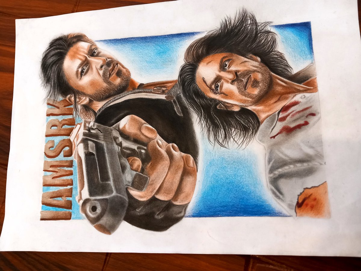 Razimax2's tweet photo. @iamsrk #asksrk Hello dear Shah❤️, I painting this drawing with love for you, I hope you like it, what do you think? @iamsrk https://t.co/Pz9zJnueSF